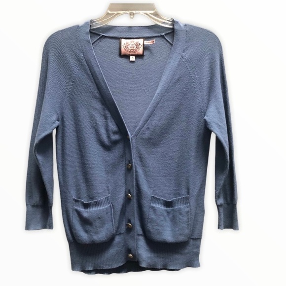 Juicy Couture Sweaters - JUICY COUTURE Womens Button Down Cardigan Light Sweater Size small
